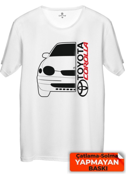 Çakılap Toyota Corolla Baskılı T-Shirt Unisex Premium Kalite (Rgl-Otmbl-Tyt)