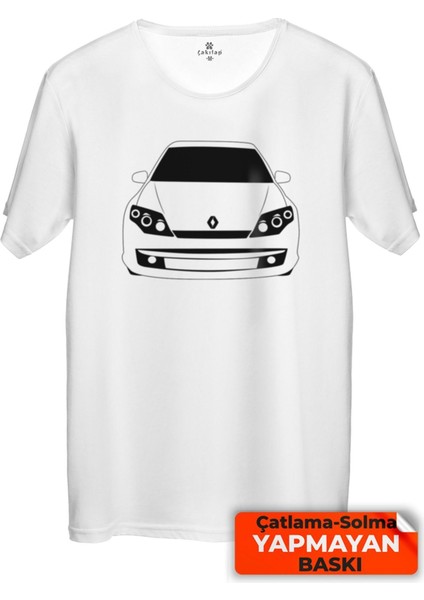 Çakılap Renault Laguna Baskılı Tişört Unisex, Premium Kalite (Rgl-Otmbl-Rnlt)