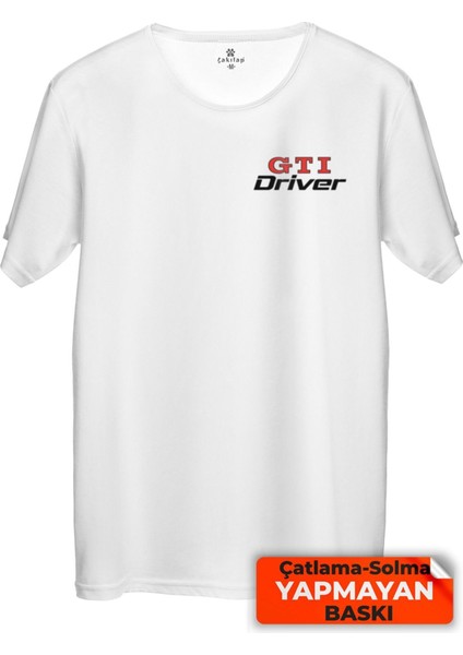 Çakılap Vw Gtidriver Baskılı Tişört Unisex, Premium Kalite (Rgl-Otmbl-Drvr)