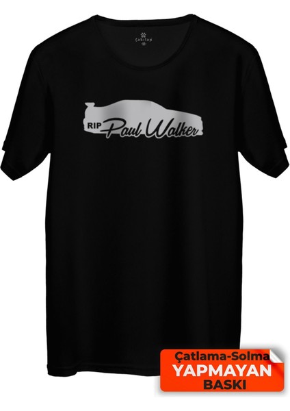 Çakılap Paul Walker Baskılı Tişört Unisex, Premium Kalite (Rgl-Otmbl-Pw)