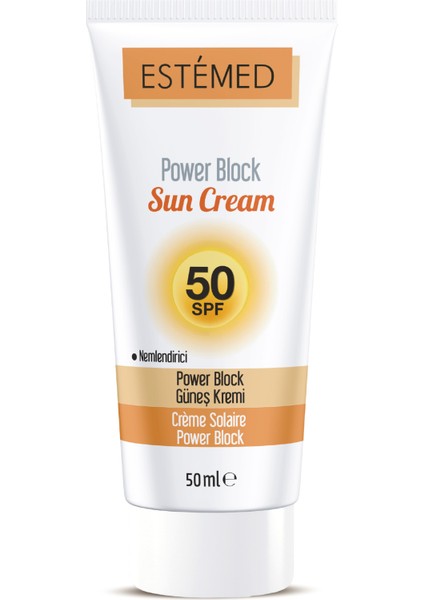 Koruyucu Güneş Kremi & Power Block Sun Cream SPF50+ 50ML