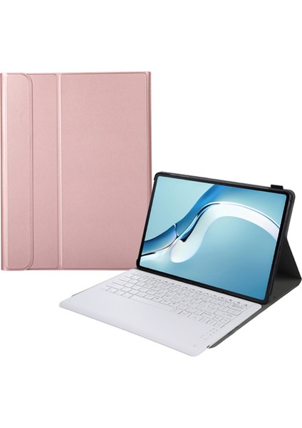 Huawei Matepad Pro 12.6 2021 Bluetooth Klavye Kılıfı A126 Gül Altın Için (Yurt Dışından)