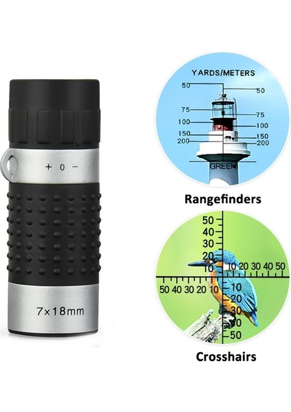 7 x 18 Mini Monoküler Teskop Hedef Noktası (Yurt Dışından)