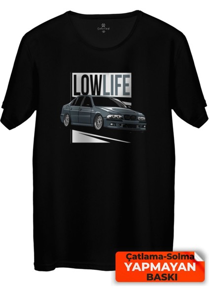 Çakılap Bmw E39 Baskılı Tişört Unisex, Premium Kalite (Rgl-Otmbl-Bmw)