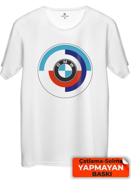 Çakılap Bmw Logo Baskılı Tişört Unisex, Premium Kalite (Rgl-Otmbl-Bmw)