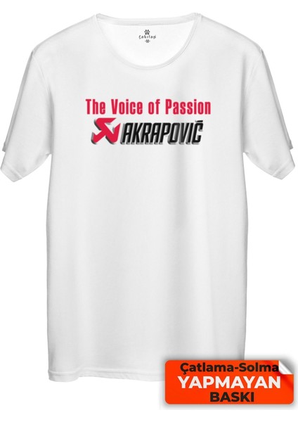 Çakılap Akrapoviç Baskılı Tişört Unisex, Premium Kalite (Rgl-Otmbl-Mdfy)