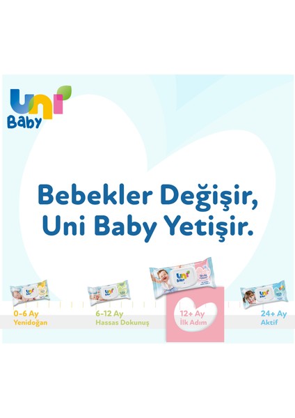 Uni Baby Ilk Adim Islak Mendil 24x52 (1248 Yaprak)