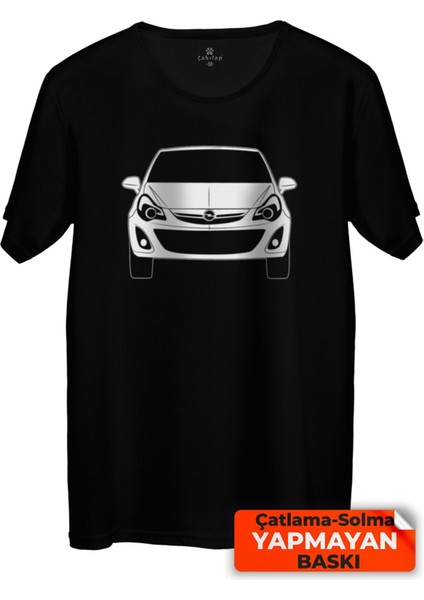 Çakılap Opel Corsa D Baskılı Tişört Unisex, Premium Kalite (Rgl-Otmbl-Opl)