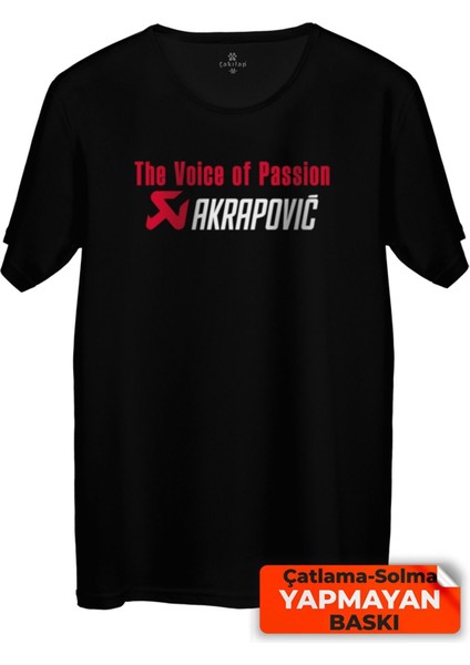 Çakılap Akrapoviç Baskılı Tişört Unisex, Premium Kalite (Rgl-Otmbl-Mdfy)