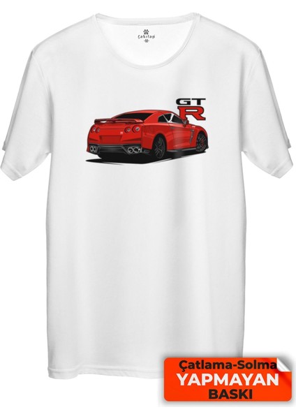 Çakılap Nissan Gtr-35 Baskılı Tişört Unisex, Premium Kalite (Rgl-Otmbl-Nssn)