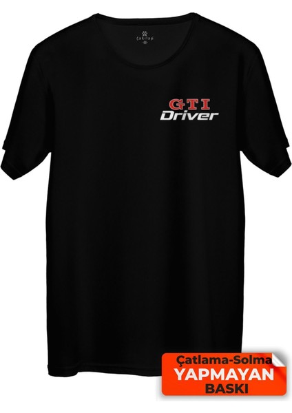 Çakılap Vw Gtidriver Baskılı Tişört Unisex, Premium Kalite (Rgl-Otmbl-Drvr)