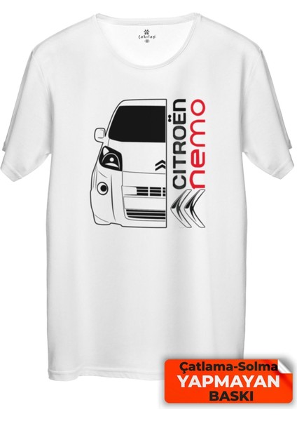 Çakılap Citroen Nemo Baskılı Tişört Unisex, Premium Kalite (Rgl-Otmbl-Ctrn)