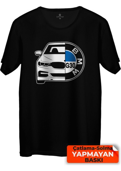 Çakılap Bmw G30 Baskılı Tişört Unisex, Premium Kalite (Rgl-Otmbl-Bmw)