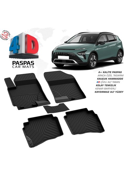 Hyundai Bayon 4d Araca Özel Havuzlu Kauçuk Paspas 2021 Üzeri