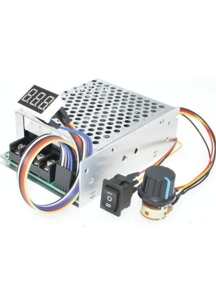55V 60A Ayarlanabilir Dc Motor Hız Kontrol Devresi Potansimetre Kontrol Yön Kontrol Anahtarı LED Hız