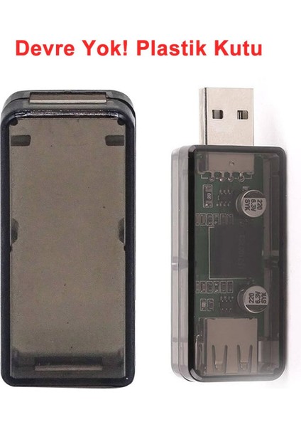 Plastik USB Adum Devre Kutusu Şeffaf Elektronik Proje Ürün ADUM3160 Shell Voltmetre Ampermetre