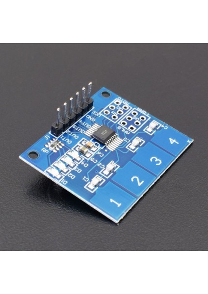 TTP224 4 Kanal Dokunmatik Buton Sensör Modülü Kapasitif Dijital Tuş Algılayıcı Anahtar Keypad