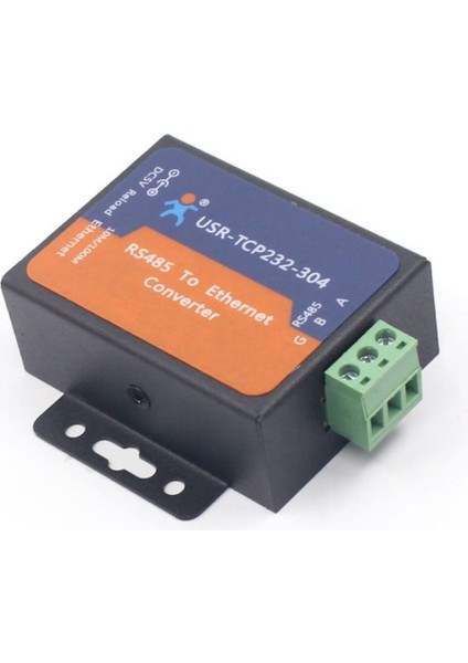 USR-TCP232-304 RS485 To Ethernet Çevirici Modül Metal Kutu Endüstriyel Tip Seri Port Sinyal Çevirici