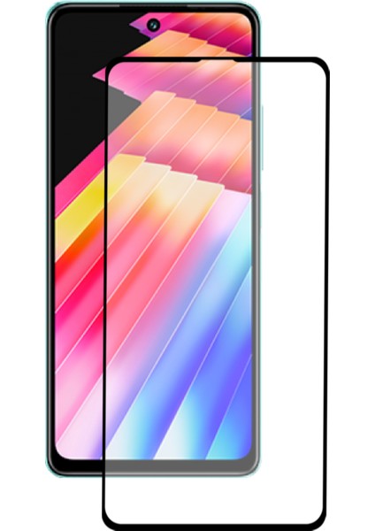 Caseworld Infinix Hot 30 Tam Kaplayan Temperli Ekran Koruyucu Cam