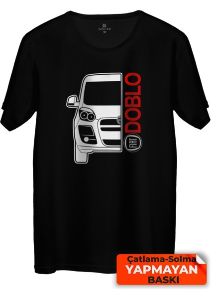 Çakılap Fiat Doblo Baskılı Tişört Unisex, Premium Kalite (Rgl-Otmbl-Fiat)
