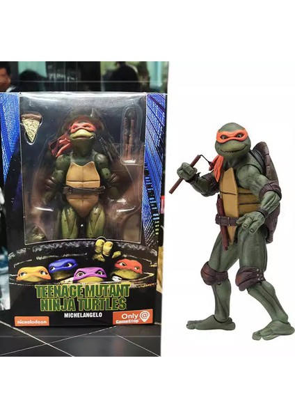 Teenage Mutant Ninja Turtles Modeli Mafsallı Hareketli Çocuk Oyuncağı (Yurt Dışından)