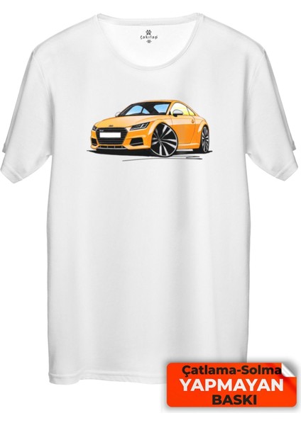 Çakılap Audi Tt Mk3 Baskılı Tişört Unisex, Premium Kalite (Rgl-Otmbl-Audi)