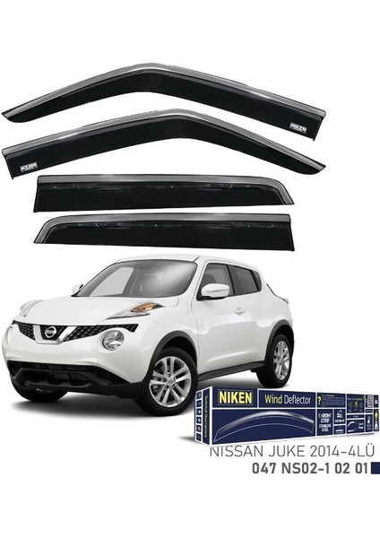 Niken Renault Megane 2 2011-2015 Kromlu Cam Rüzgarlığı 4 Lü