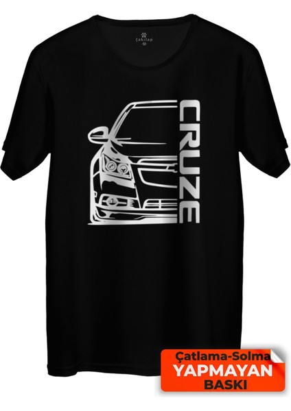 Çakılap Chevrolet Cruze Baskılı Tişört Unisex, Premium Kalite (Rgl-Otmbl-Cvrlt)