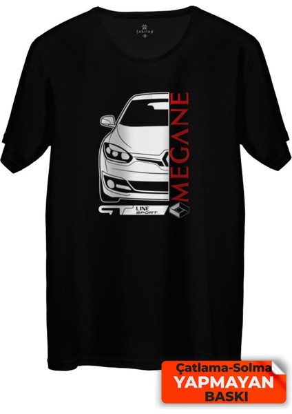 Çakılap Renault Megane 3 Baskılı Tişört Unisex, (Rgl-Otmbl-Rnlt)