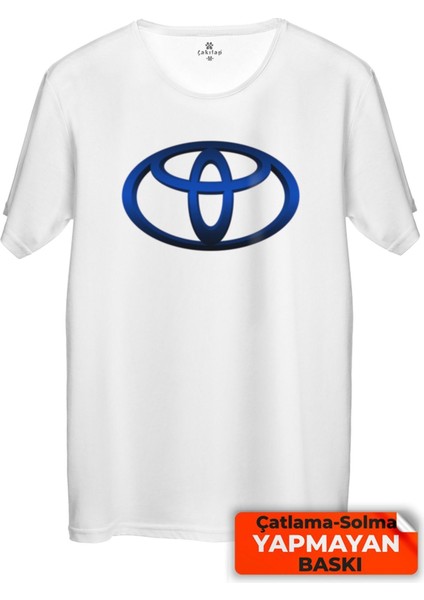 Toyota Logo Baskılı T-Shirt Unisex Premium Kalite (Rgl-Otmbl-Tyt)