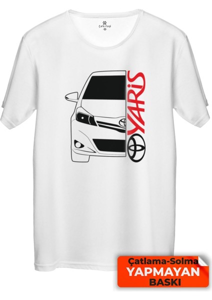 Toyota Yaris Baskılı T-Shirt Unisex Premium Kalite (Rgl-Otmbl-Tyt)
