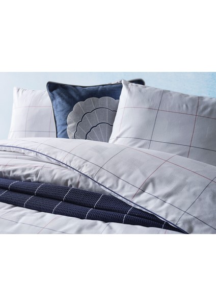 Marine Nevresim Takımı Cruise Tek King Size - Beyaz