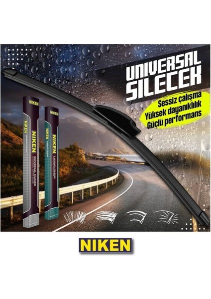 Niken Yeni Seri Mazda Rx8 Silecek Takımı (NIS.2003-NIS.2012) Muz Tip Silecek Aparatlı