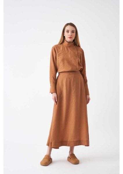 Pervazlı Model Etek Sütlü Kahve fırsatları