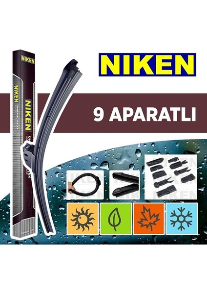 Niken Yeni Seri Vw Passat Variant Silecek 2011-2014 Plus Muz Tip Silecek Aparatlı
