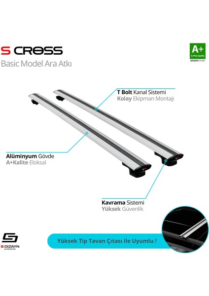 S-Dizayn Universal Basic Model Gri Ara Atkı 118 cm A+ Kalite