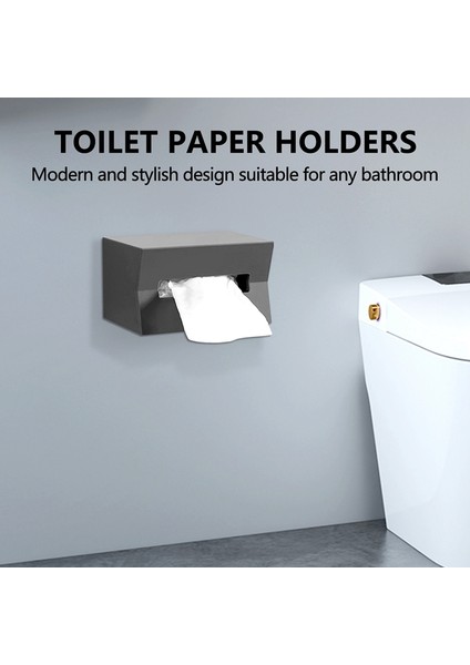 Kitchen Tissue Box Cover Napkin Holder For Paper Towels Box For Napkins Tissue Dispenser Wall Mounted Container For Wipes Gray (Yurt Dışından) fiyatları