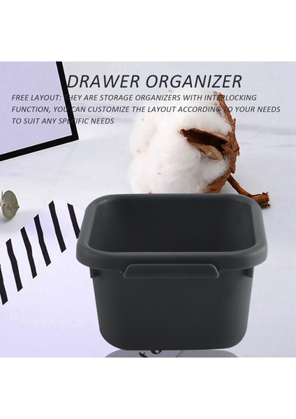 12 Paket Masası Çekmece Organizatör Tepsi Bölücüler Plastik Saklama Kutuları Konteyner Mutfak Banyo Ofis Yatak Odası Makyaj (Yurt Dışından) fırsatları