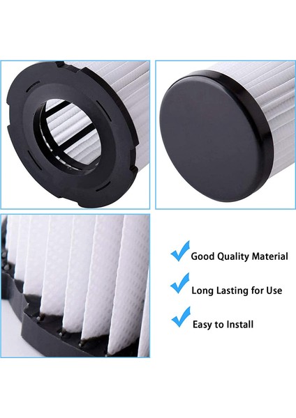 Dirt Devil Featherlite Dik Vakum Için 3 Paket F1 Hepa Filtre Değişimi, Parçalar 2JC0280000, 3-JC0280-000 (Yurt Dışından)