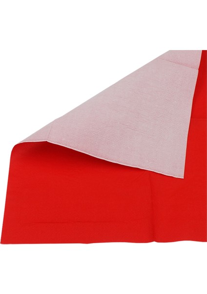 2 Pack Solid Color Printed Paper Napkin (Red) (Yurt Dışından)