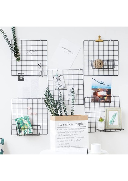 Adet Tel Sepet, Duvar Izgara Paneli Asılı Tel Sepet, Dolap ve Kiler Organizasyonu Için Duvar Depolama ve Teşhir Sepeti (Yurt Dışından) fırsatları