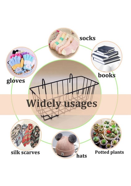 Adet Tel Sepet, Duvar Izgara Paneli Asılı Tel Sepet, Dolap ve Kiler Organizasyonu Için Duvar Depolama ve Teşhir Sepeti (Yurt Dışından) indirimleri