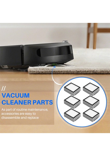 6pcs Hepa Filter Replacement Parts For I3/ı3+/ı4/ı7/ı7+/e5/e6/e7 Robot Vacuum Spare Parts Accessories (Yurt Dışından) fırsatları