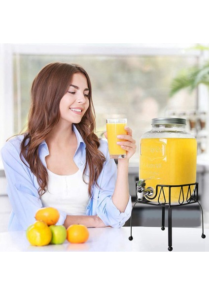 2x Metal Iron Drink Dispenser Stand Basket Party Juice Tea Bucket Holder Stand S (Yurt Dışından) fırsatları