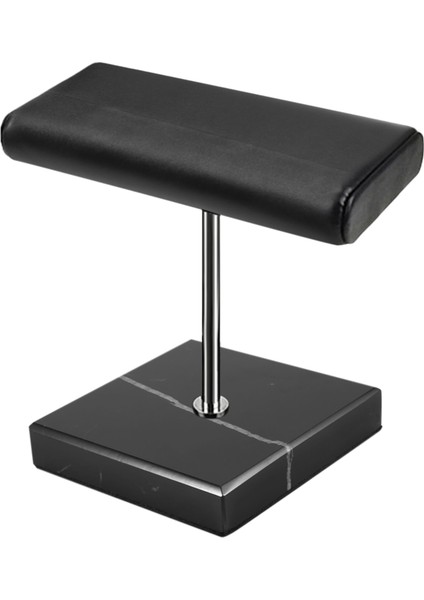 Black Marble Base Watch Stand Silver Color Metal Rod Display Props Bracelet Jewelry Lengthen Placement Stand (Yurt Dışından)