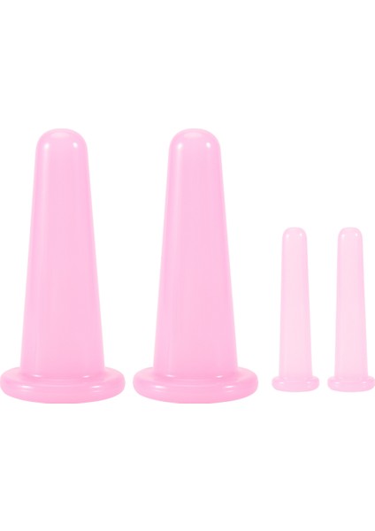 Natural Silicone Facial Cupping Vacuum Face Push Oil Shujing Suction Face Artifact Pink (Yurt Dışından)