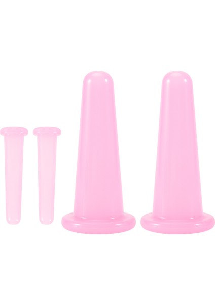 Natural Silicone Facial Cupping Vacuum Face Push Oil Shujing Suction Face Artifact Pink (Yurt Dışından) modelleri