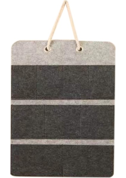 Keçe Depolama Asılı Çanta Telefon Dergiler Tabletler Uzaktan Kumanda Duvar Asılı Organizatör Oturma Asılı Saklama Çantası A (Yurt Dışından)