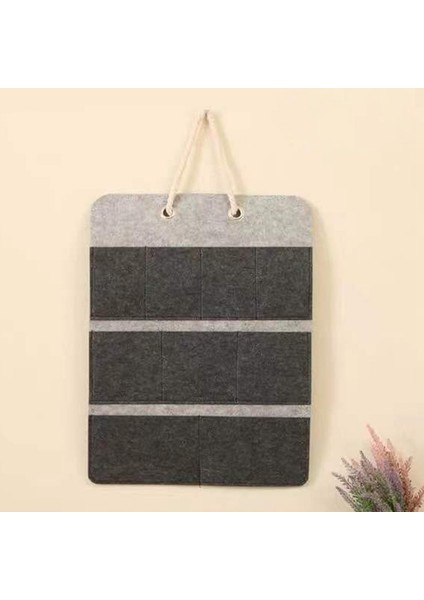 Keçe Depolama Asılı Çanta Telefon Dergiler Tabletler Uzaktan Kumanda Duvar Asılı Organizatör Oturma Asılı Saklama Çantası A (Yurt Dışından) indirimleri