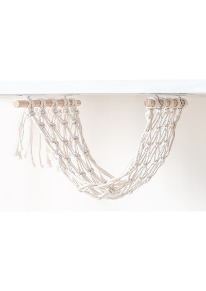 Mutfak Meyve ve Sebze Filesi Çantası El Dokuma Depolama Sepeti Asılı Büyük Kapasiteli Dolap Saklama Çantası (Yurt Dışından) indirimleri